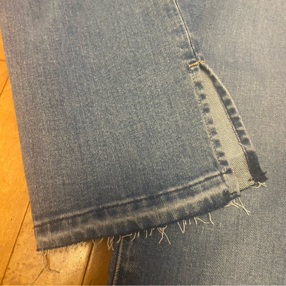 GAP Size 28 6 Vintage Slim High Rise Blue Raw Hem Slits to Hem Women's Jeans New - Picture 5 of 12